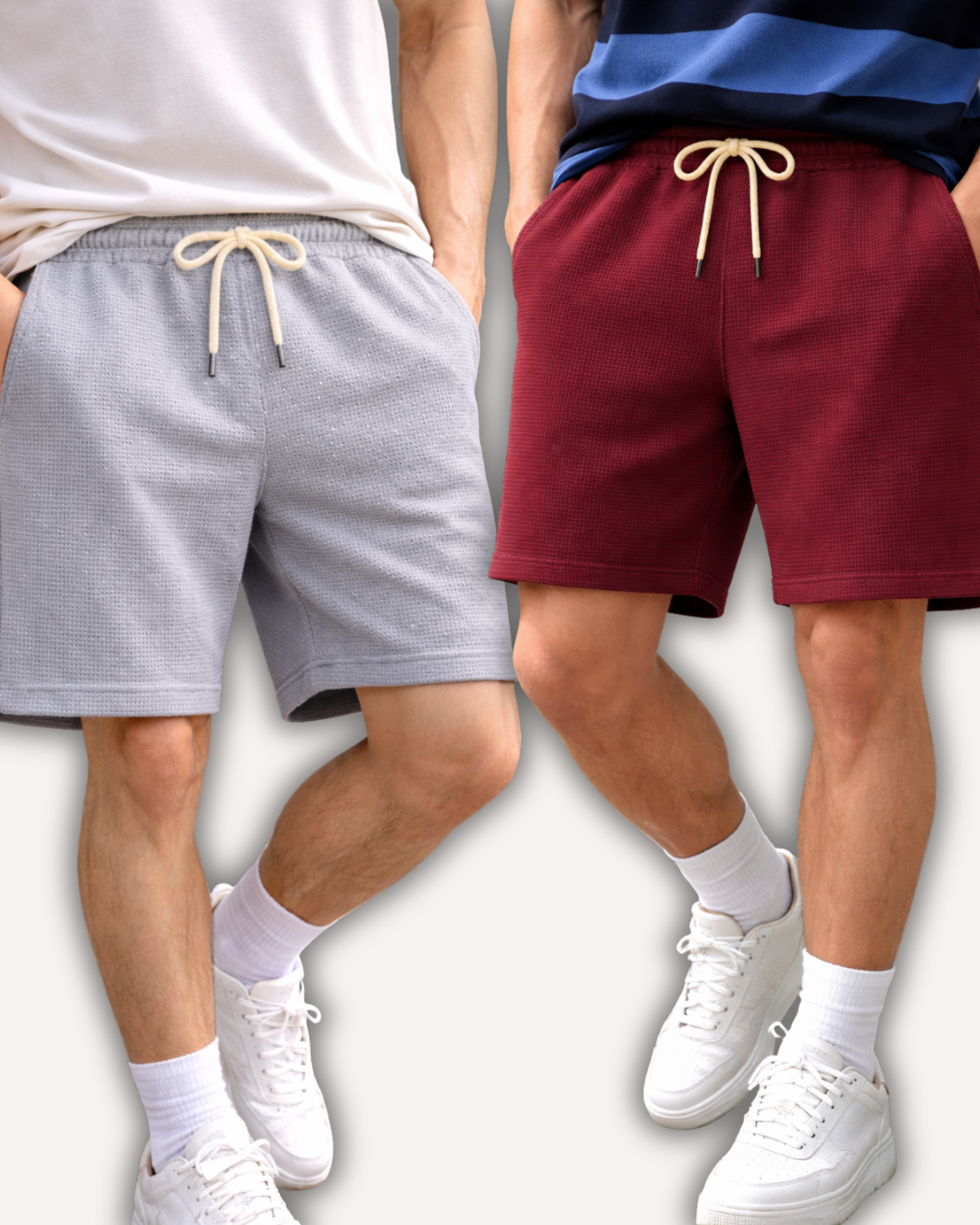 Pack of 2 Waffle Knit Shorts