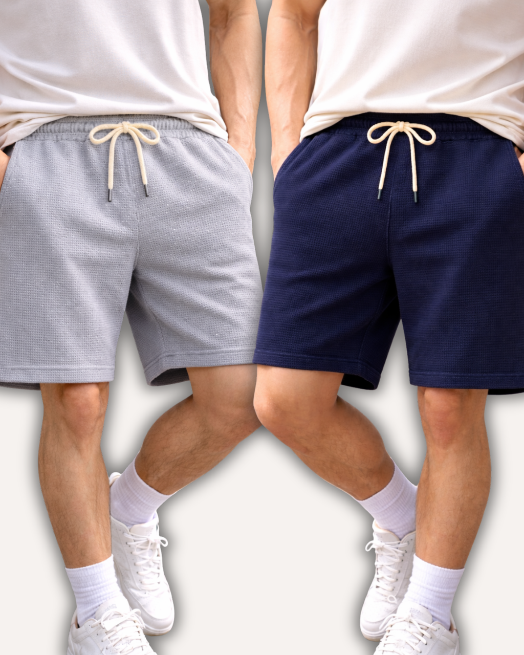 Pack of 2 Waffle Knit Shorts
