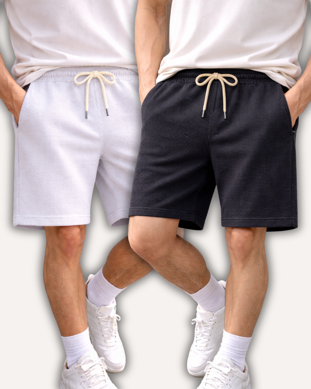 Pack of 2 Waffle Knit Shorts