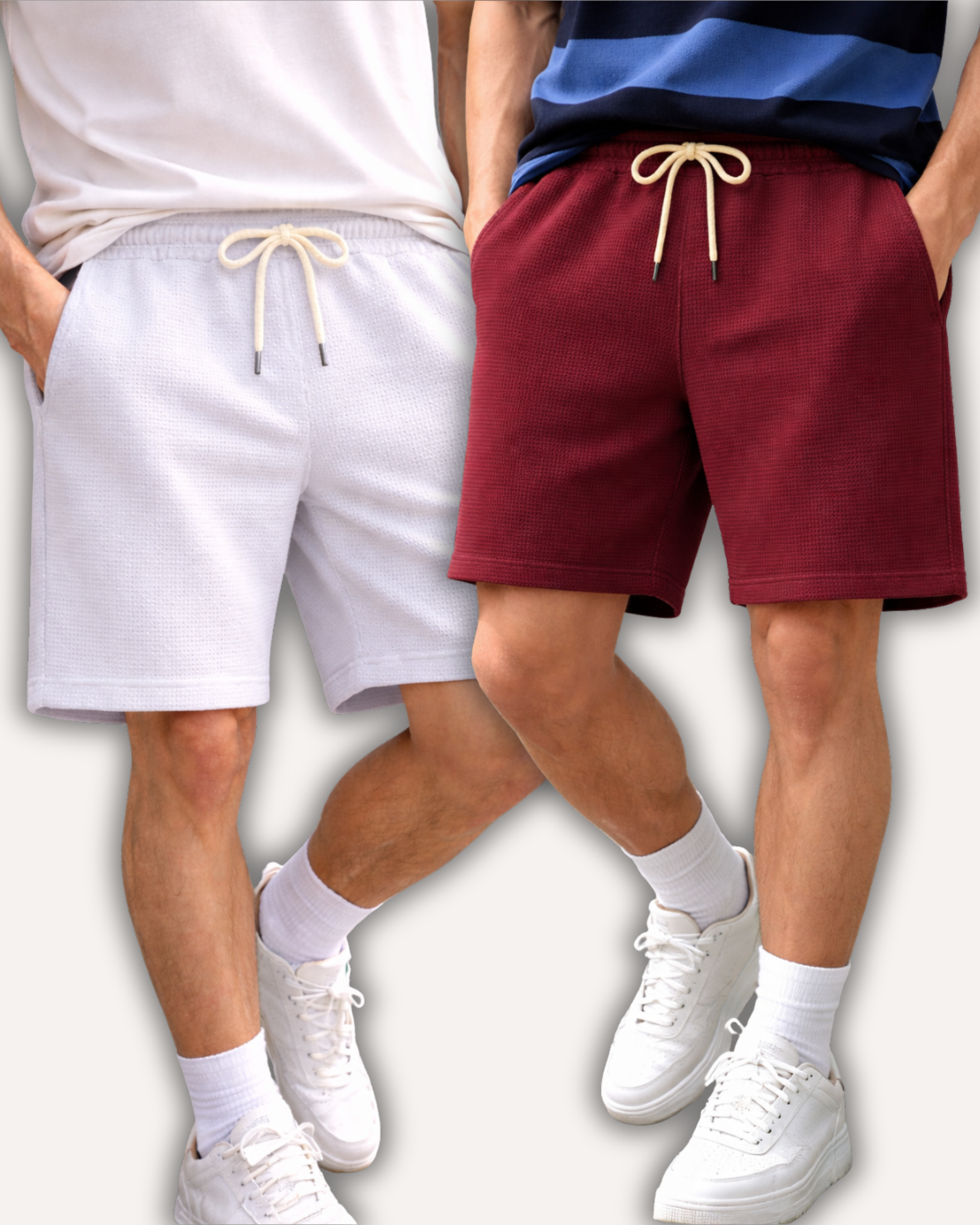 Pack of 2 Waffle Knit Shorts