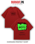 Introvert Oversized Dropshoulder Tee - DTF Printed Tshirt For Men and Women
