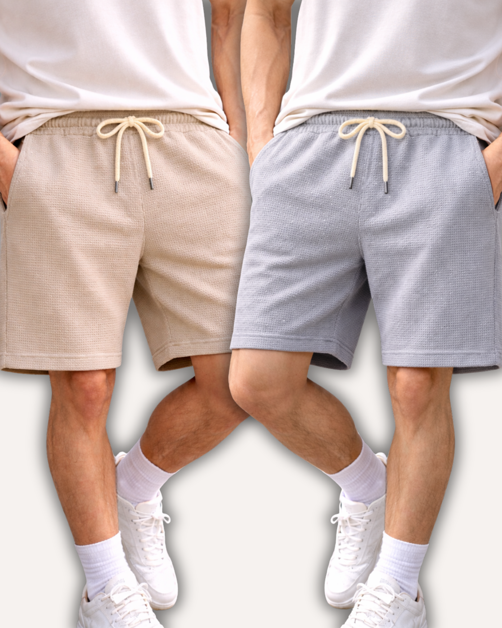 Pack of 2 Waffle Knit Shorts