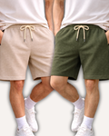 Pack of 2 Waffle Knit Shorts