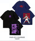Oversized Dropshoulder Graphic DTF Printed Tshirt For Men and Women
