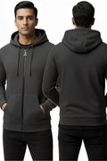 Men’s Premium Zipper Hoodie - Charcoal